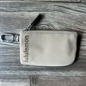 Lululemon Cream Zipper Pouch